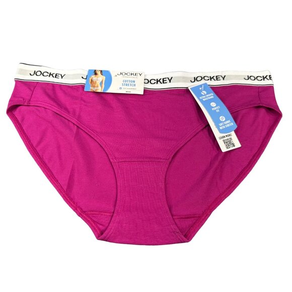 Jockey Women's Size  XL Panty Bikini Essentials Pink New With Tags - Picture 1 of 10